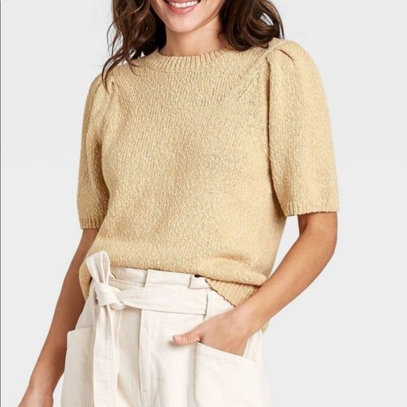 Universal Thread Sweaters - Universal Thread Pullover Knit Short Sleeve Sweater